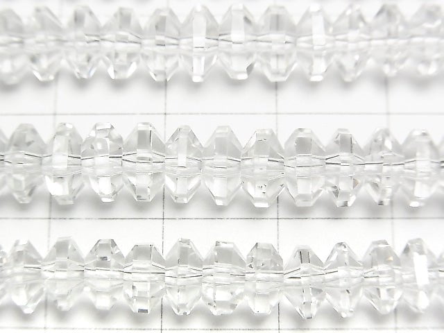 High Quality! Crystal AAA Spacer Cut 6 x 6 x 3 mm 1/4 or 1strand beads (aprx.15 inch / 38 cm)