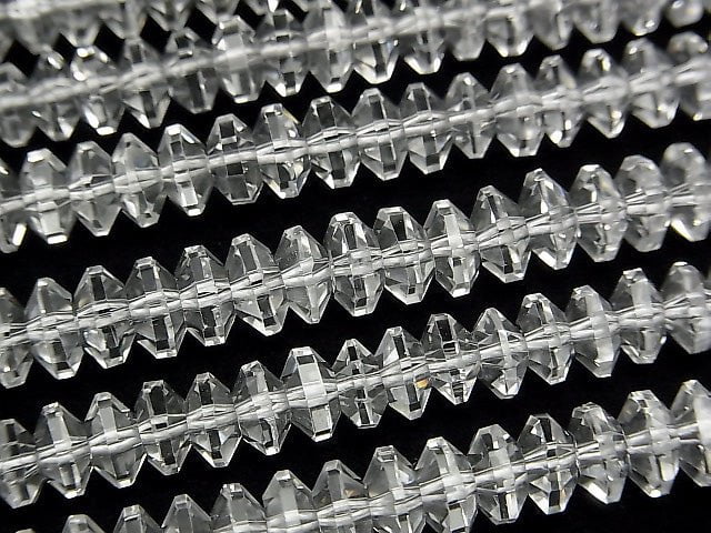High Quality! Crystal AAA Spacer Cut 6 x 6 x 3 mm 1/4 or 1strand beads (aprx.15 inch / 38 cm)