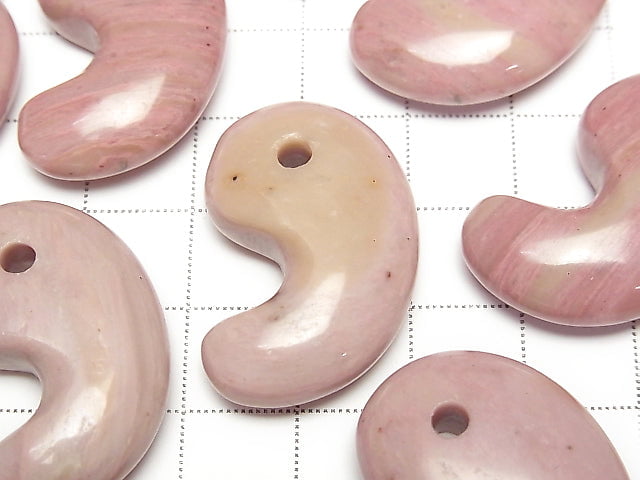 [Video] Siliceous Schist AAA Comma Shaped Bead 30x20mm 1pc