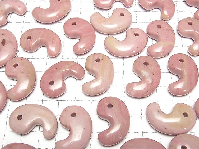 [Video] Siliceous Schist AAA Comma Shaped Bead 30x20mm 1pc