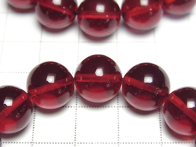 [Video] Red Amber Round 12mm Bracelet