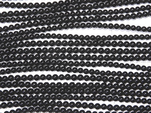 [Video] Onyx  Round 3mm 1strand beads (aprx.15inch/37cm)