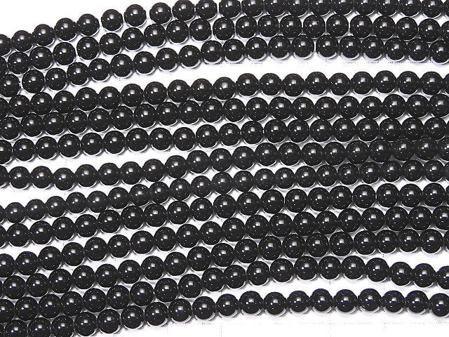 [Video] Onyx  Round 4mm 1strand beads (aprx.15inch/37cm)