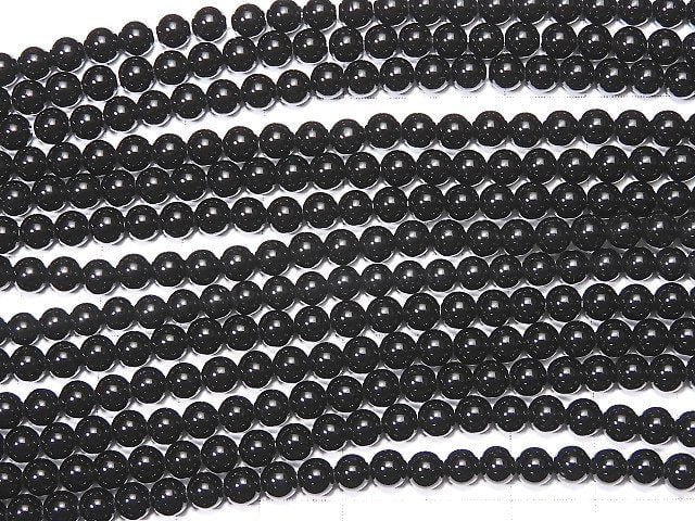 [Video]Sale! Onyx Round 4mm 1strand beads (aprx.15inch/36cm)