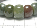 [Video] Moss Agate 2 Hole Faceted Oval 14x9x8mm 1strand (Bracelet)