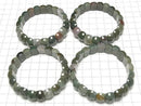 [Video] Moss Agate 2 Hole Faceted Oval 14x9x8mm 1strand (Bracelet)