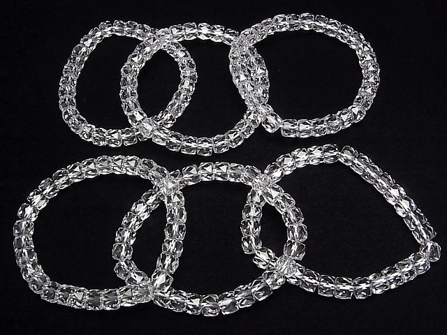 [Video] High Quality! Crystal AAA Faceted Button Rondelle 8 x 8 x 6 mm 1strand (Bracelet)