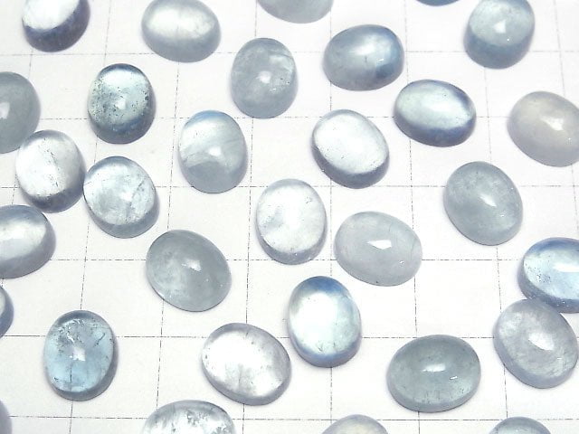 [Video]Aquamarine AA++ Oval Cabochon 11x9mm 3pcs