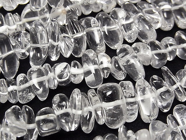[Video] High Quality Crystal AAA-Chips (Small Nugget) 1-strand beads (approx. 15 inches/38 cm)