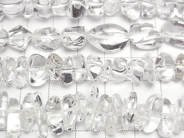 [Video] High Quality Crystal AAA-Chips (Small Nugget) 1-strand beads (approx. 15 inches/38 cm)