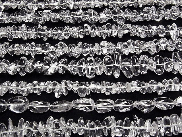 [Video] High Quality Crystal AAA-Chips (Small Nugget) 1-strand beads (approx. 15 inches/38 cm)