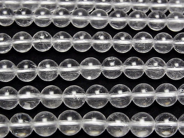 [Video] Himalayan Ice Quartz AAA-AAA- Round 8mm half or 1strand beads (aprx.15inch / 38cm)