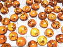 [Video]Cracked Baltic Amber Round Cabochon 10x10mm 2pcs