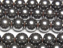 [Video] Natural Hematite AAA Round 8mm 1strand beads (aprx.15inch/37cm)
