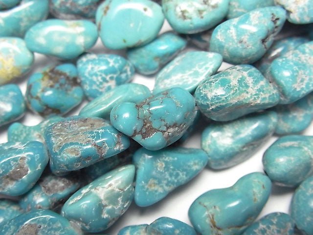 [Video]Turquoise Nugget half or 1strand beads (aprx.15inch/38cm)