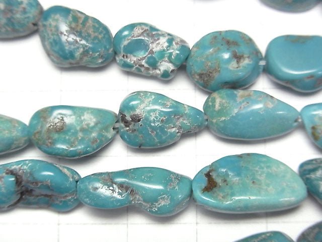 [Video]Turquoise Nugget half or 1strand beads (aprx.15inch/38cm)