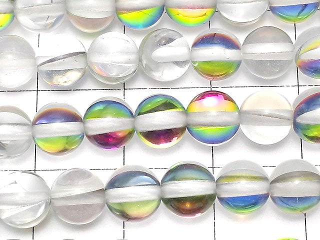 [Video]Rainbow Luna Flash Round 6mm 1strand beads (aprx.15inch/36cm)