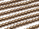 Hematite Round 3mm Bronze Color Coating 1strand beads (aprx.15inch / 38cm)