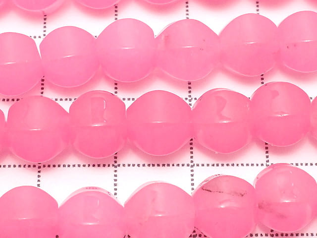 Pink Jade 6Faceted 8mm 1strand beads (aprx.15inch / 38cm)