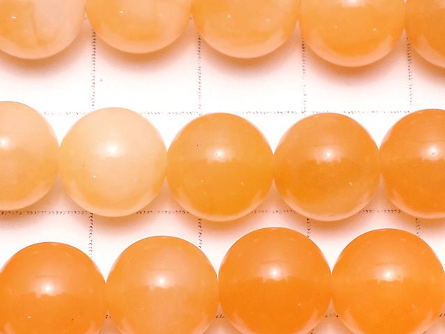 1strand $5.79! Orange Jade Round 10mm 1strand beads (aprx.15inch / 38cm)