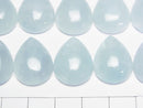 [Video] Namibia Aquamarine AAA- Pear shape Cabochon 20x15mm 1pc