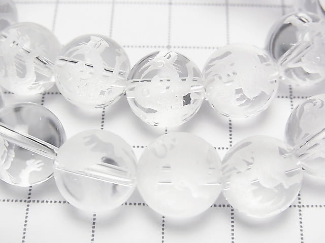 [Video] Chimera's Carved! Crystal AAA Round 10mm,12mm,14mm Half chain/Bracelet