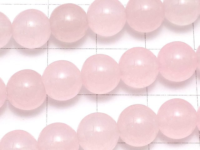 Pink Color Jade (Clear Type) Round 8mm 1strand beads (aprx.15inch / 36cm)