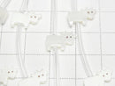 High Quality Mother of Pearl MOP AAA Cow Shape White 1strand (Approx 14pcs)