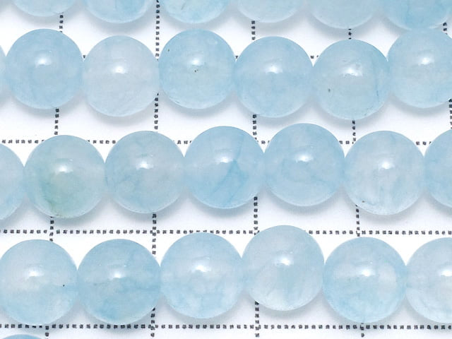 Light Blue Jade Round 8mm 1strand beads (aprx.15inch/36cm)
