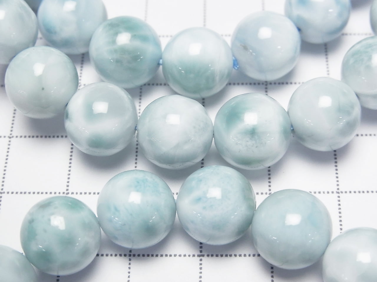 Larimar Pectolite AA++ Round [9mm][10mm][11mm] 1strand beads (Bracelet)