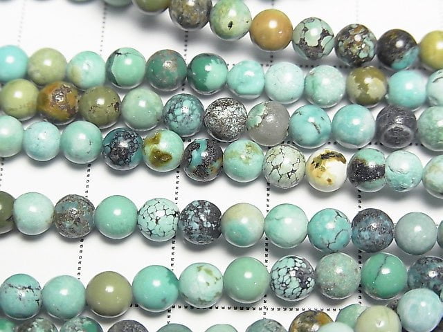 [Video] Turquoise AA+ Round 5mm 1strand beads (aprx.15inch/38cm)