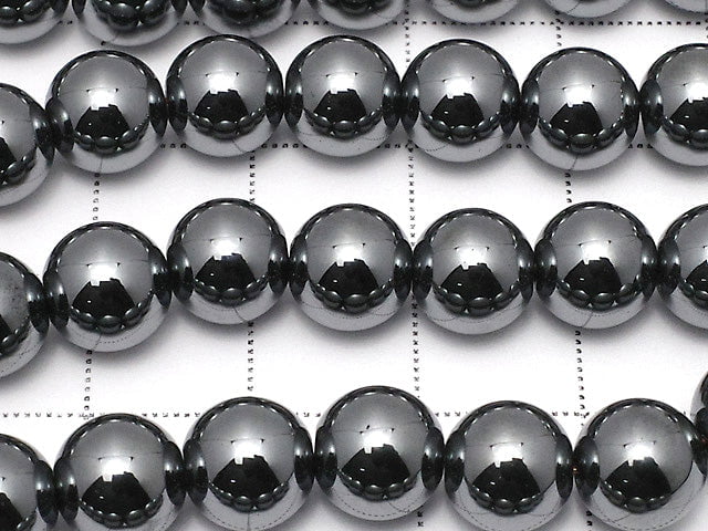 Hematite  Round 8mm 1strand beads (aprx.15inch/38cm)