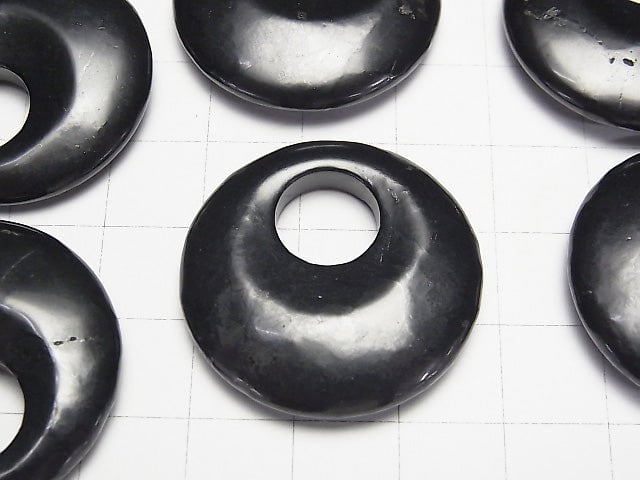 [Video] Russia Shungite AA+ Coin (Donut) 30mm 1pc