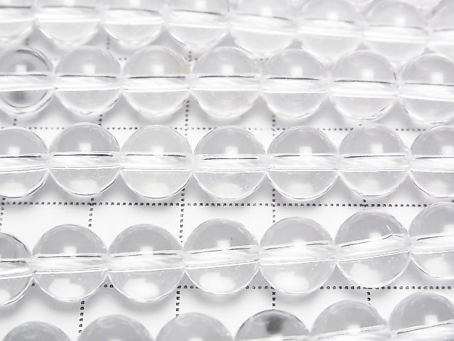 [Video] Crystal (Synthetic Quartz) AAA Round 8mm 1strand beads (aprx.15inch/37cm)