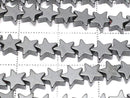 [Video] Hematite star 6x6mm x 2mm 1strand beads (aprx.15inch / 36cm)