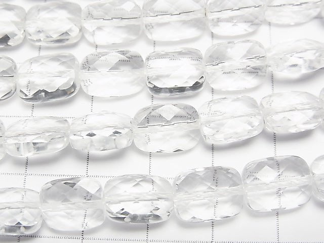 [Video] High Quality! Crystal AAA Faceted Rectangle 10x8x5mm 1/4 or 1strand beads (aprx.15inch / 38cm)