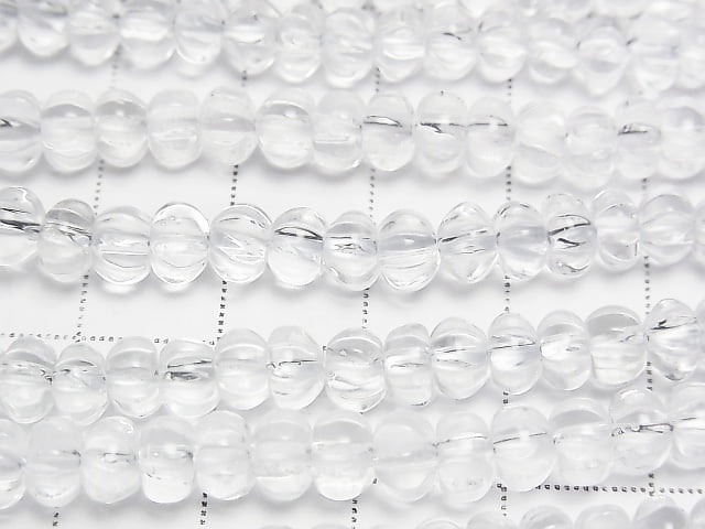 [Video] Crystal AAA- Pumpkin Shape 6x6x4mm half or 1strand beads (aprx.15inch / 38cm)