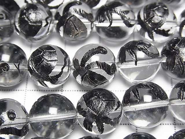 [Video] Black! Turtle (Four Divine Beasts) Carving! Crystal AAA Round 10,12,14,16mm 1/4 or 1strand