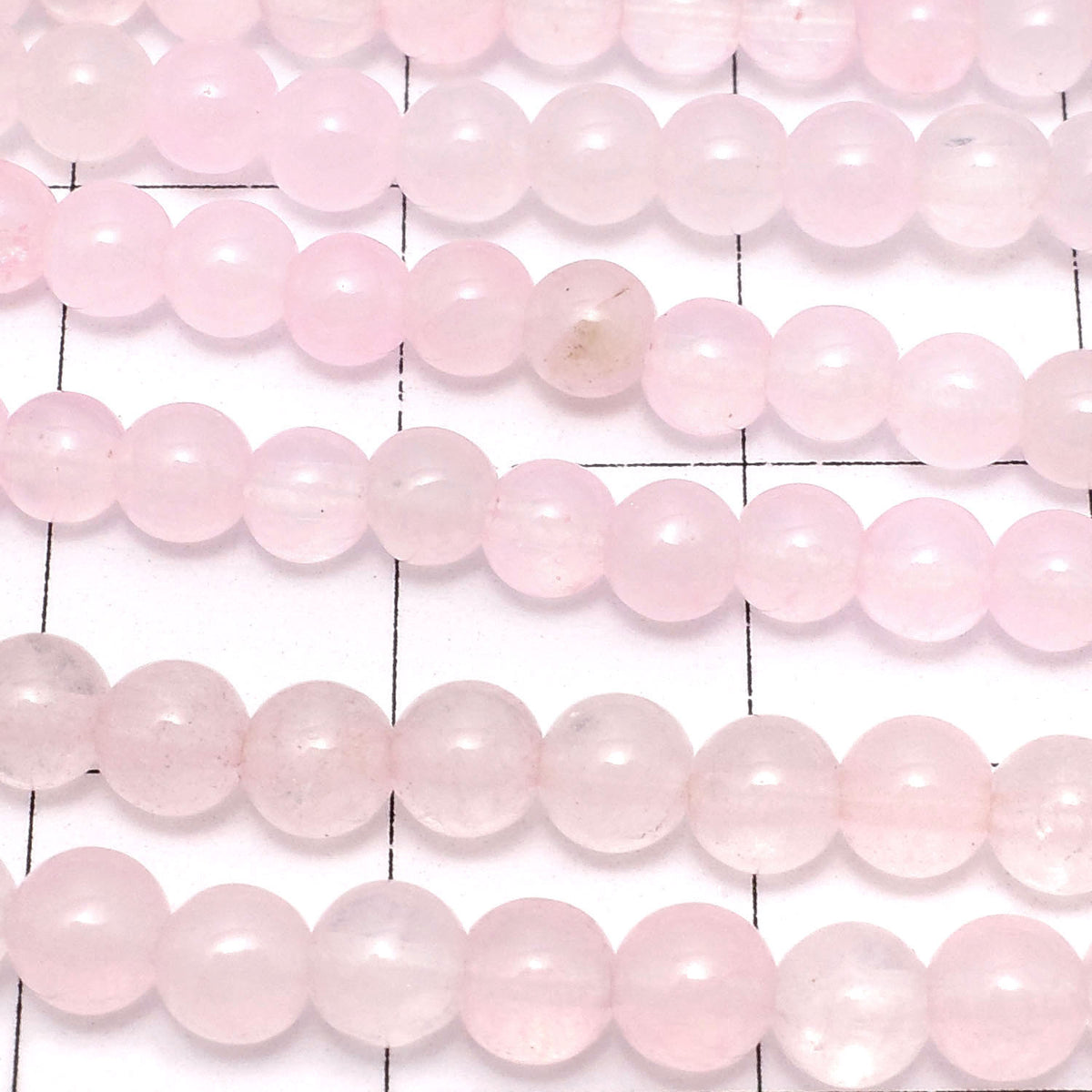Pink Color Jade (Clear Type) Round 4mm 1strand beads (aprx.15inch / 37cm)