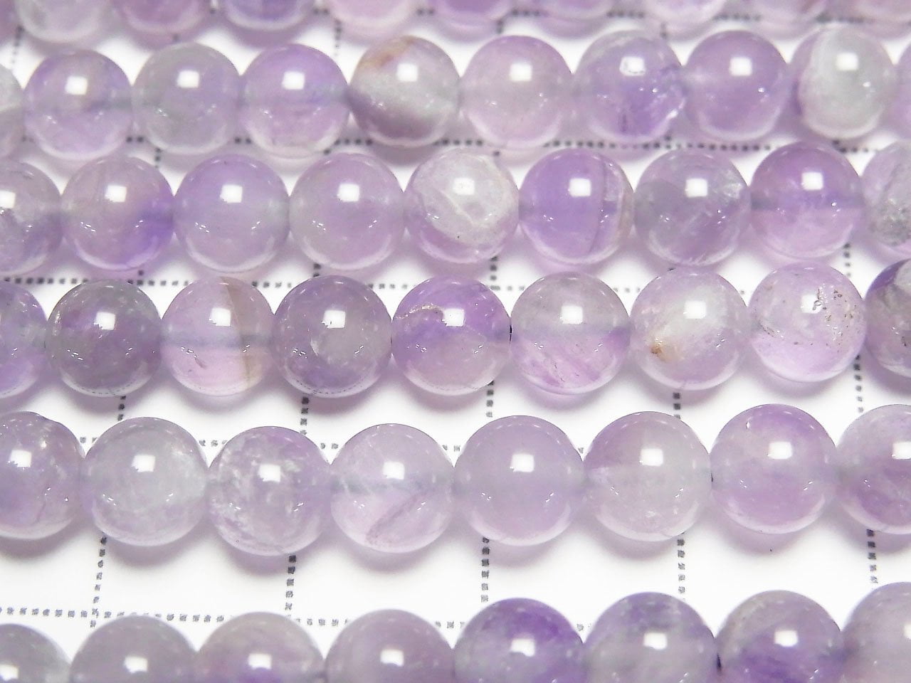 Light Color Amethyst AA Round 6mm 1strand beads (approx. 15 inches/36 cm)