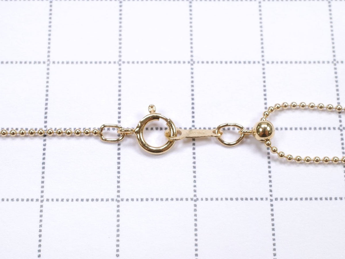 14KGF Ball Chain with Slide Adjuster 1.0mm [46cm] Necklace 1pc