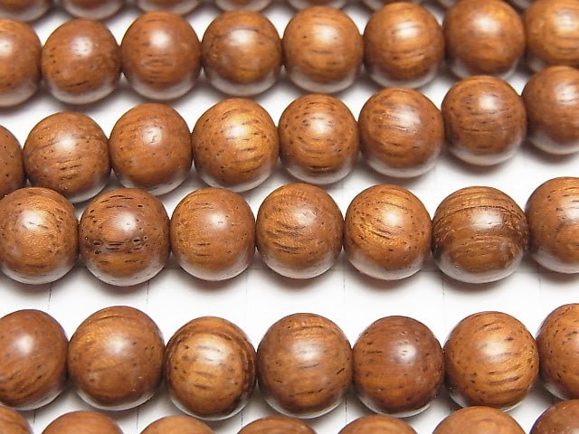 Bayon Wood Beads Semi Round 10mm 1strand beads (aprx.15inch/38cm)