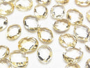 [Video] High Quality Citrine AAA- Undrilled Faceted Oval 10-11x8mm 4pcs
