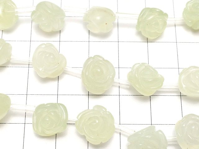 [Video] New Jade Rose 12mm half or 1strand beads (aprx.15inch / 36cm)