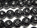 [Video] Onyx AAA Round Rose Cut 14mm half or 1strand beads (aprx.15inch/38cm)