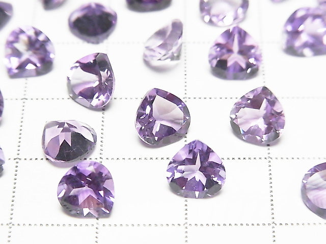 [Video]High Quality Amethyst AAA Loose stone Chestnut Faceted 7x7mm 5pcs