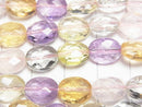 [Video]High Quality Mixed Stone AAA- Faceted Oval 10x8x5mm 1/4 or 1strand beads (aprx.15inch/38cm)