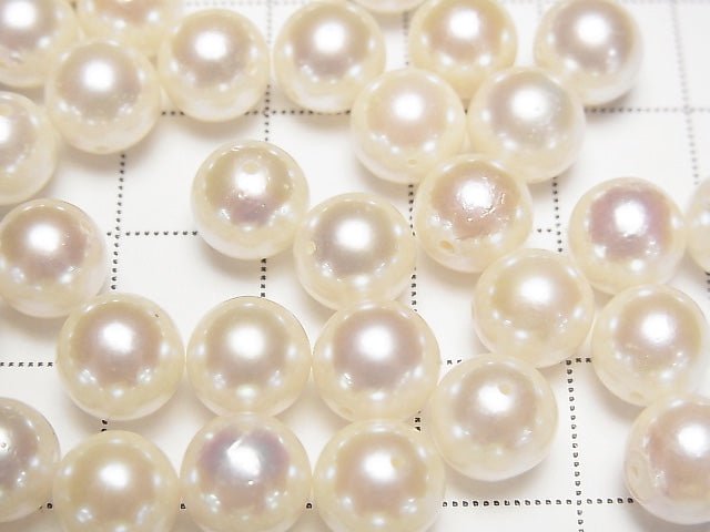 [Video] Japanese Akoya Pearl AAA- Round 8-8.5mm White [Drilled Hole] 1pc