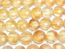 [Video]High Quality! Phantom Citrine AA+ Faceted Coin 8x8x5mm 1strand beads (aprx.15inch/36cm)