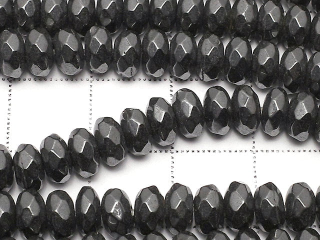 [Video] Magnetic! Hematite Faceted Button Rondelle 6x6x3mm 1strand beads (aprx.15inch / 37cm)